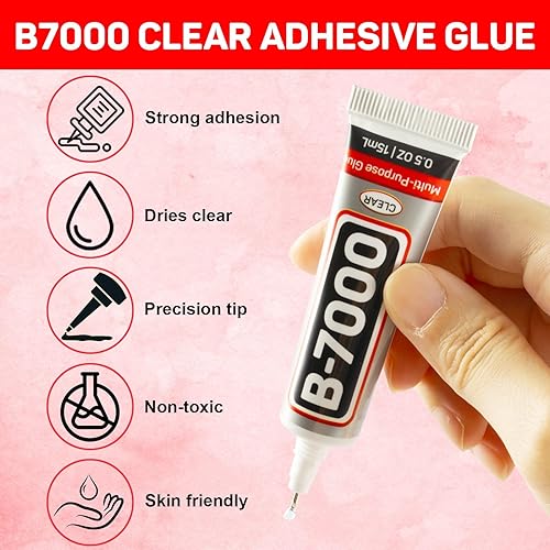 Miniatura 4 de 20100 diamantes de imitación rojos para manualidades con pegamento b7000 para ropa y ropa, piedras preciosas rojas con parte trasera plana,