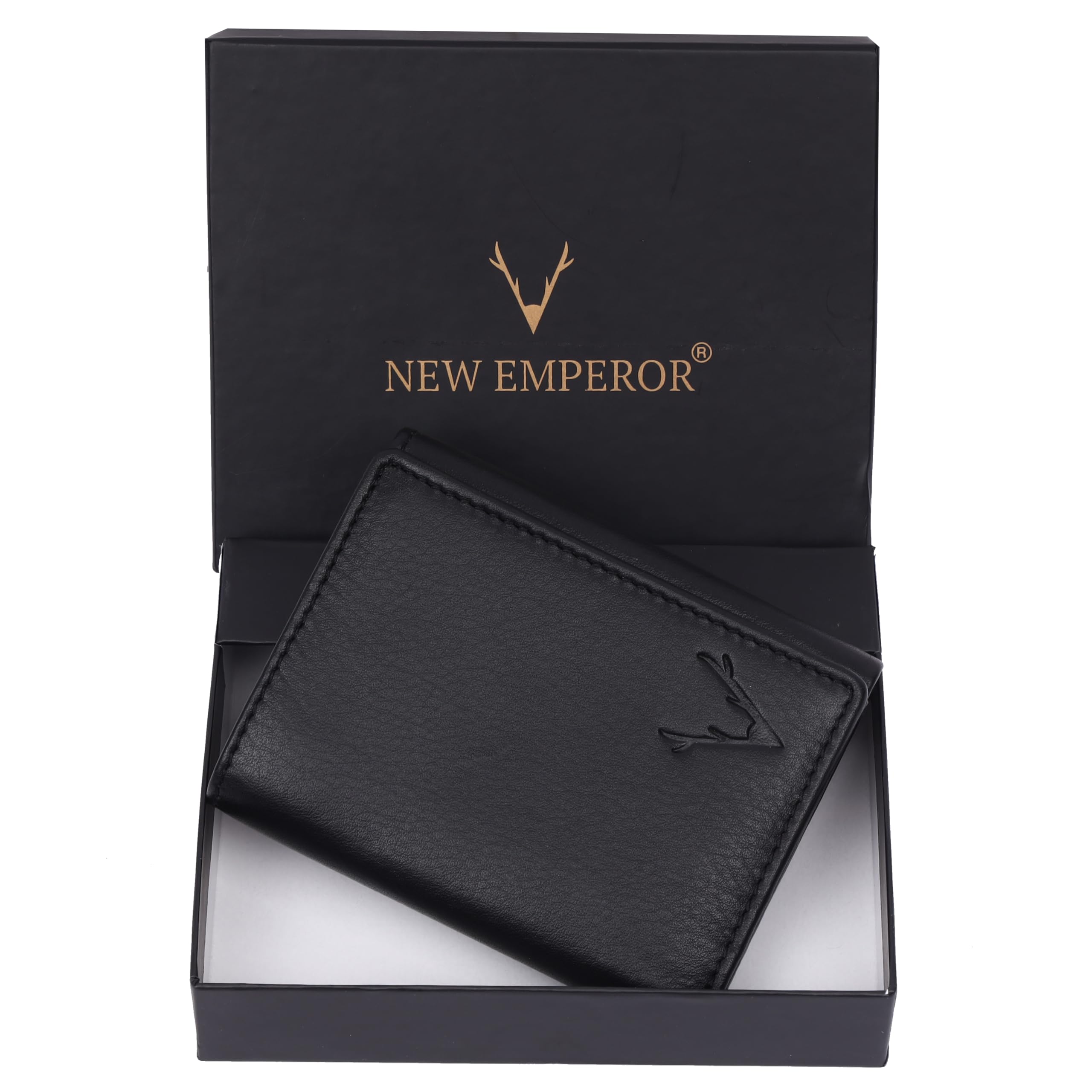 Leather Wallet for Men | Trifold Genuine Leather Men Wallet | Slim & Durable | RFID Protected | 8 Card Slots | Stylish Wallet for Man | Gift for Man-image-46