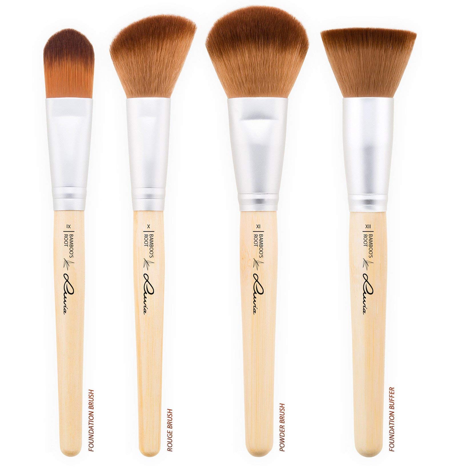 Luvia Cosmetics wegańskie pędzle kosmetyczne, 12 pędzli do makijażu, do skóry wrażliwej, pomysł na prezent dla kobiet
