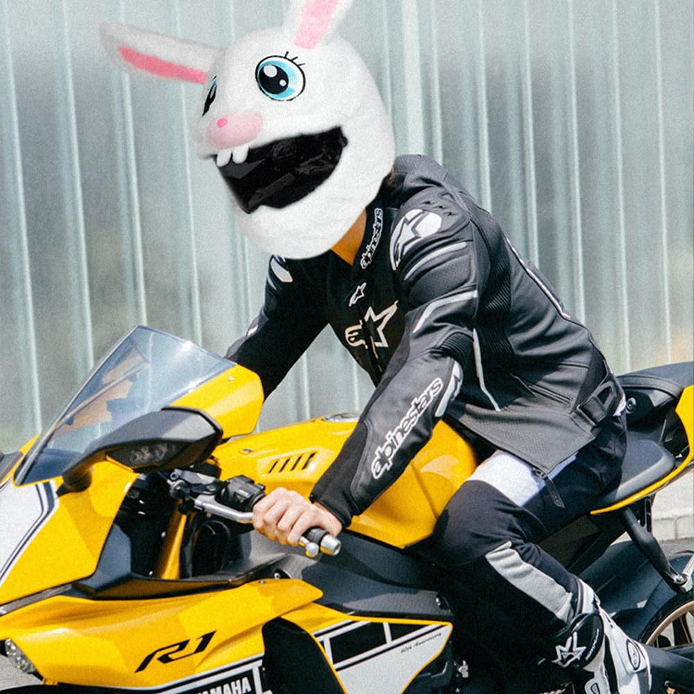 Amazon.co.jp: HAZARAバイクヘルメットカバーぬいぐるみ漫画