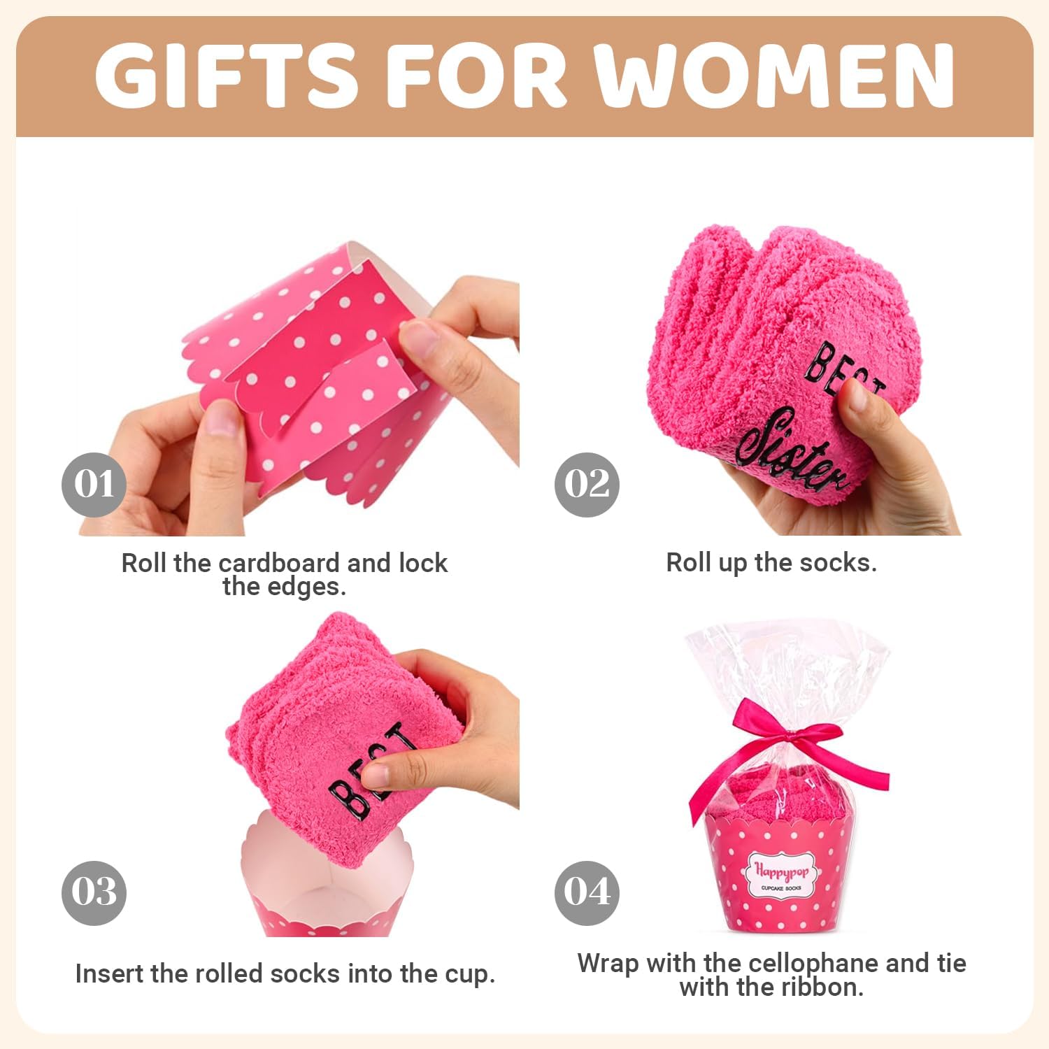 HAPPYPOP Mothers Day Socks - Gifts for Daughter Mother Sister in Law, Grandma Aunt Socks - Image 4