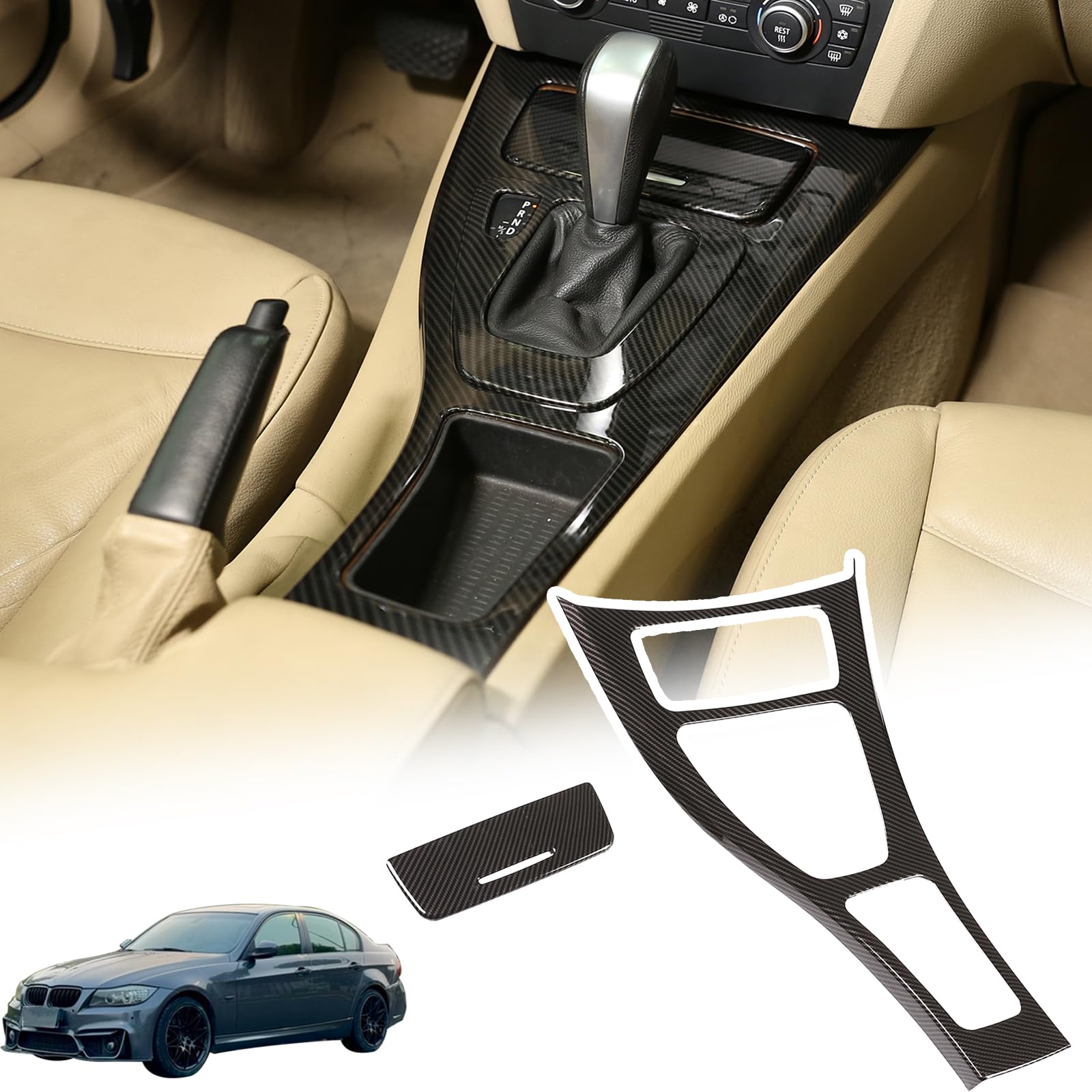 Amazon.com: Car Center Console Gear Shift Panel Cover Compatible