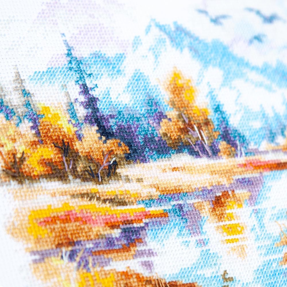 Wizardi Counted Cross-Stitch Kit - Silence and Coolness 70-27 Magic Needle