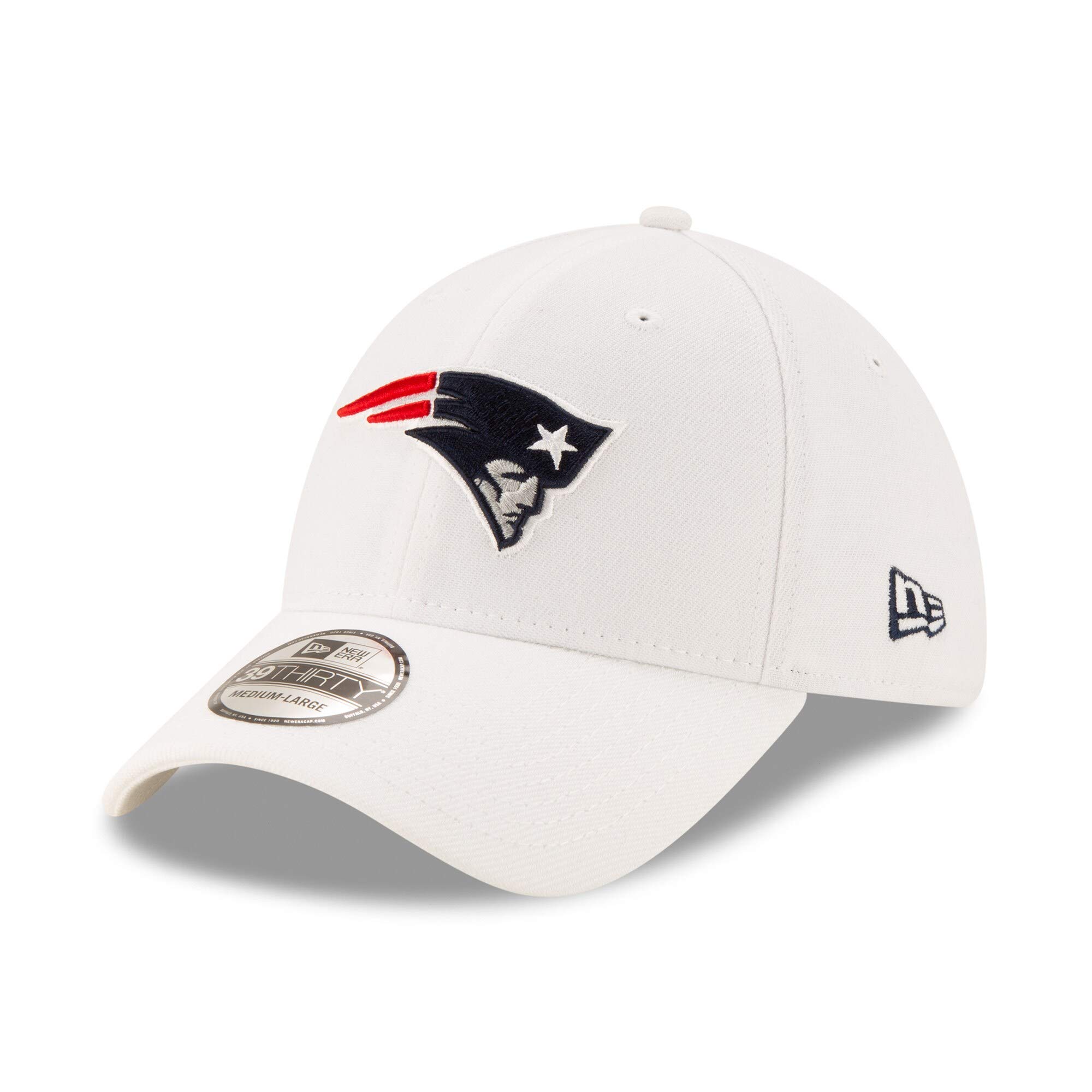 Men's White New England Patriots Iced 39THIRTY Flex Hat
