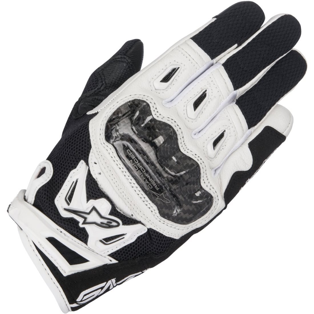 Alpinestars Stella SMX-2 Air Carbon V2 Gloves Womens Fit Carbon Knuckle Guard Mesh and Leather CE-Certified Summer Riding