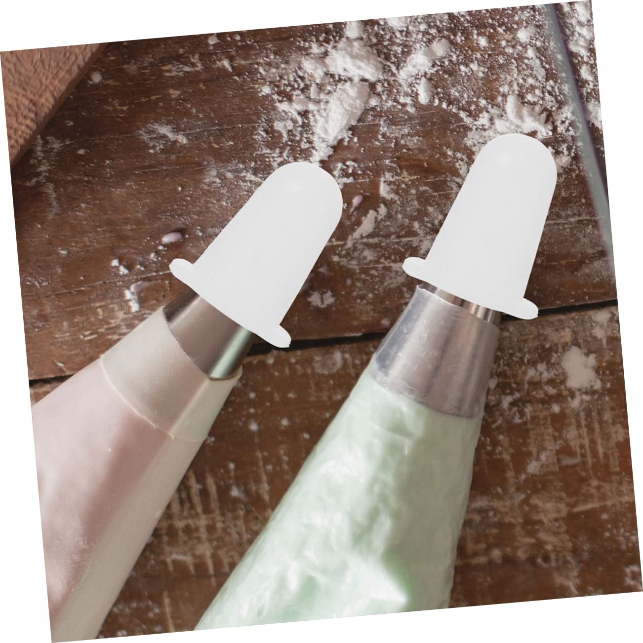 VALICLUD 6 pièces Couvre-Embouts de Douilles Pâtisserie Silicone Souple Protection Anti-Rayures pour Décoration Gâteaux Petit Moyen Grand Accessoires Réutilisables pour Poche à Douille