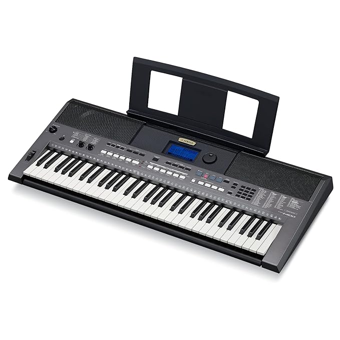 Yamaha PSRI400 61Key Portable Keyboard, Metallic Dark Grey Amazon