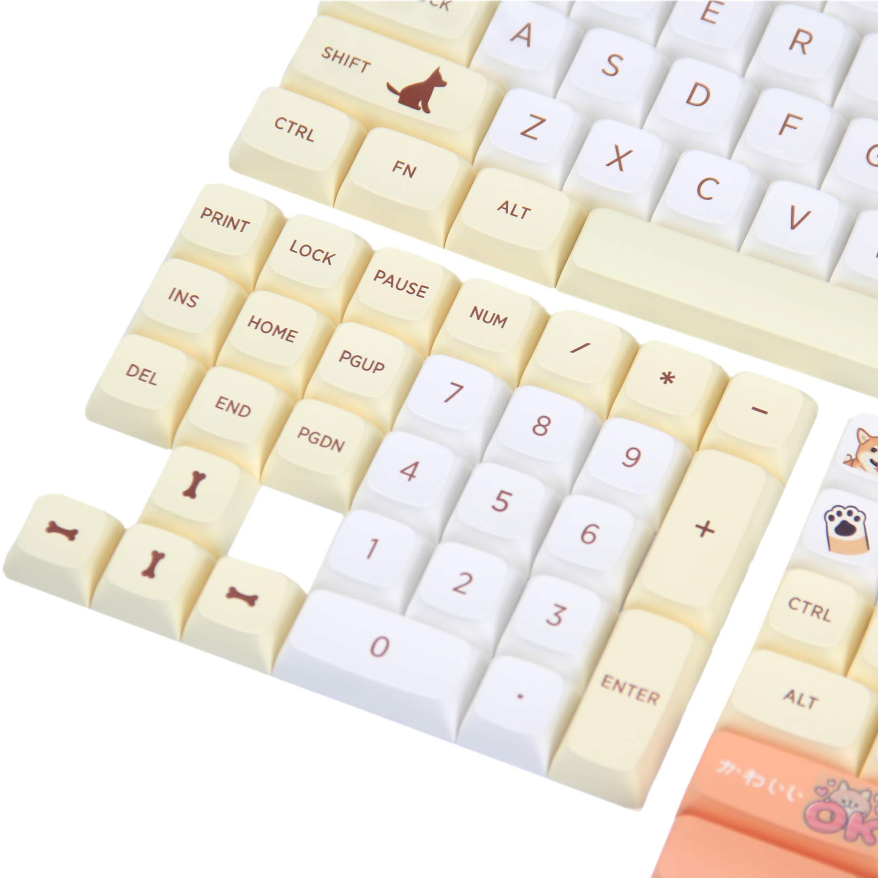 Zestaw 139 klawiszy XDA Profile niestandardowe czapki