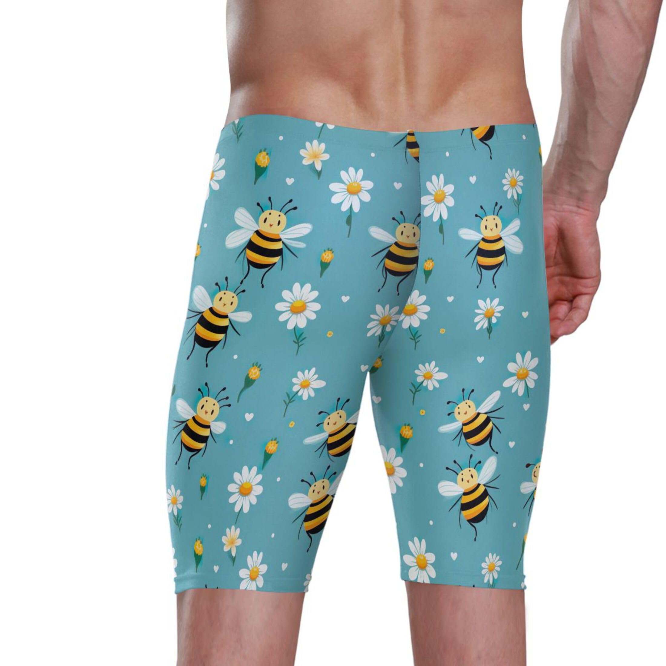 Daisy Bee Swim Jammers for Men Athletic Durable S B0402204