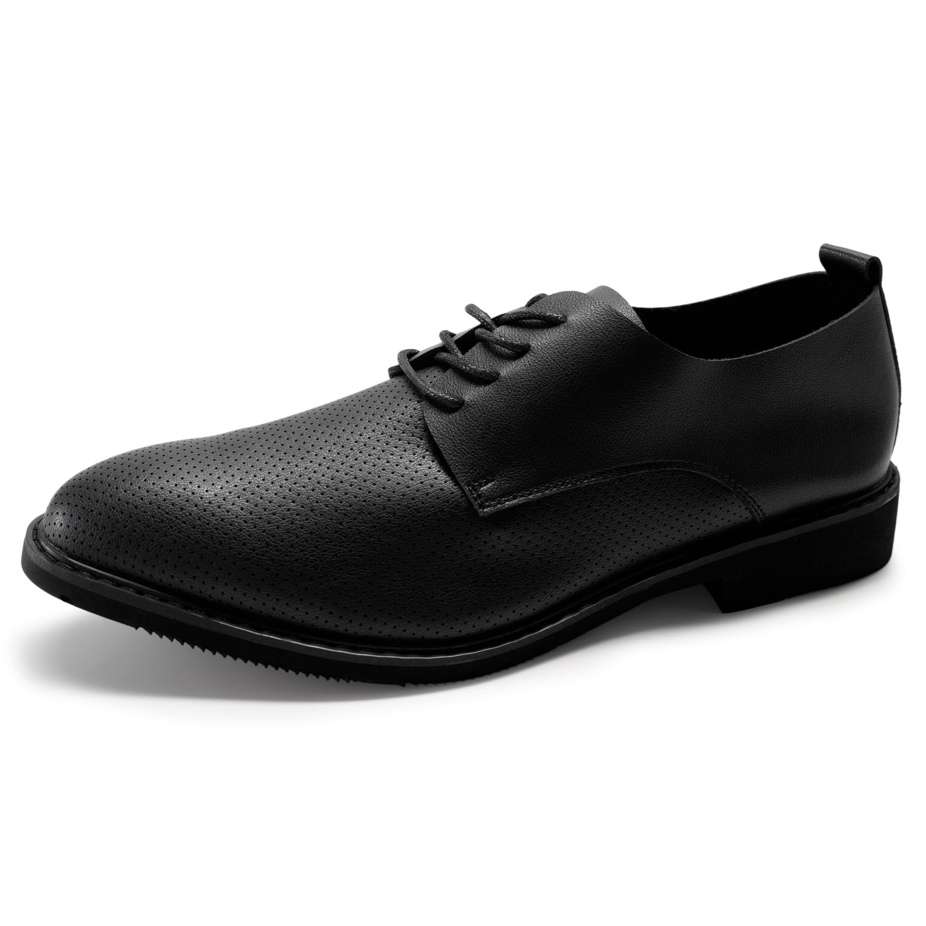 Allthemen Męskie buty garniturowe, skórzane, sznurowane, oddychające, koronkowe, buty biznesowe, Oxford, eleganckie