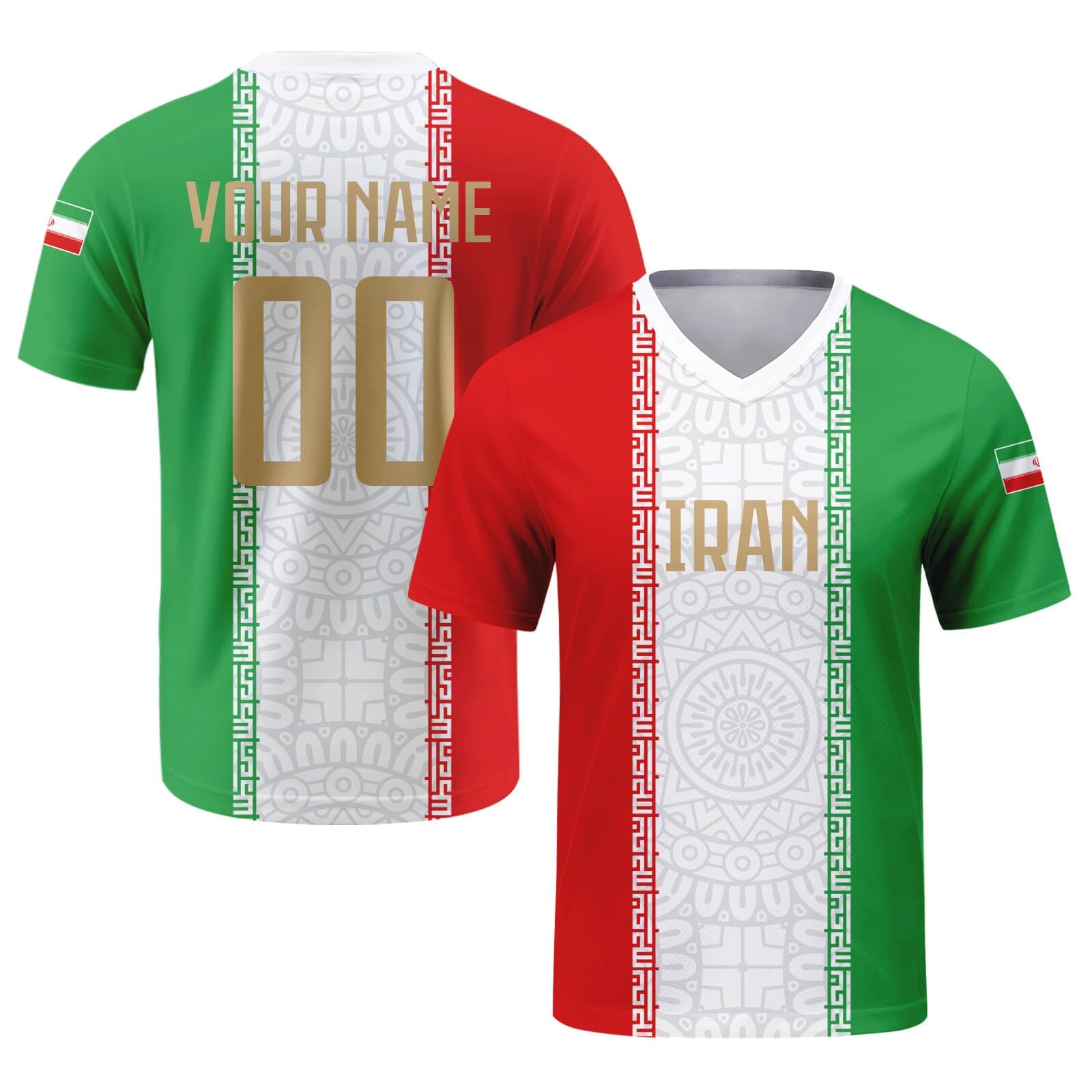 Custom 2026 National Soccer Jersey for Men Personalised Football Team Uniforms Jerseys Shirts Women Unisex A28 Iran Jerseys — image 1
