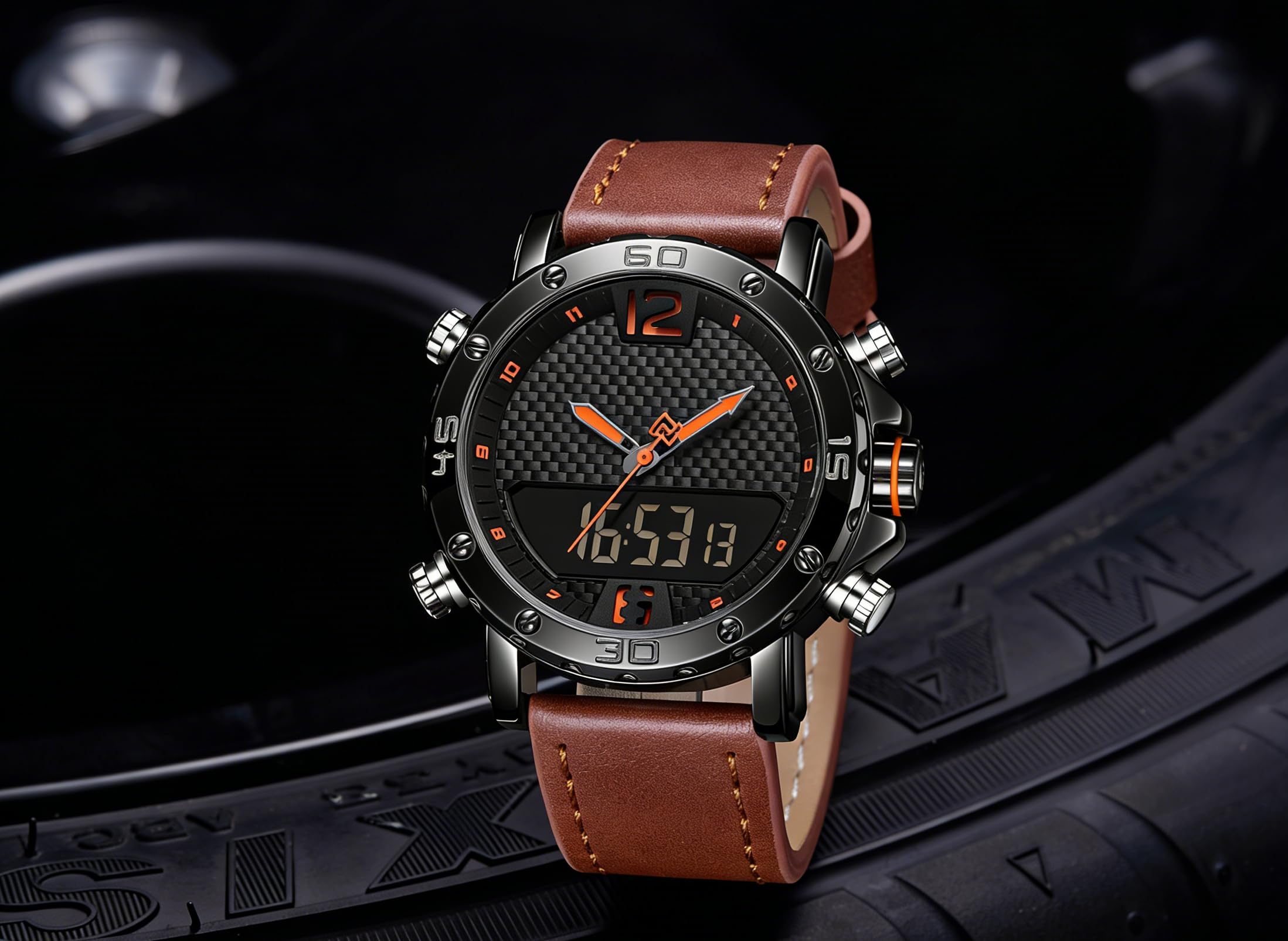 Herren-Armbanduhr, Analog, Silberfarben, Edelstahl, Skelett-Zifferblatt, Sportlich-Mechanischer Stil
