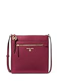 Jet Set Charm Small Flat Crossbody&comma; Gold-Tone Hardware&sol;Mulberry