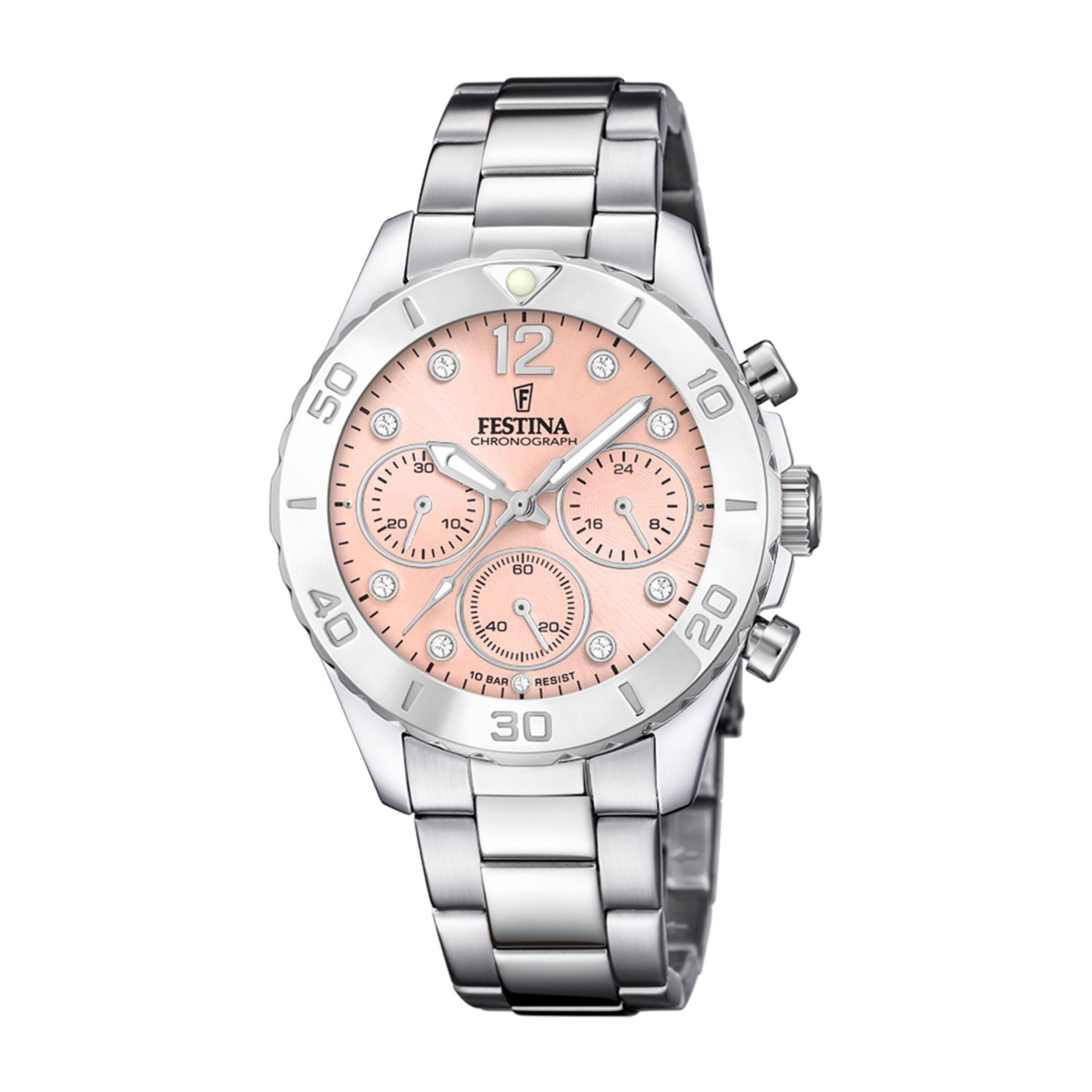 Festina Women's F20603-7 Boyfriend 39mm Quartz Watch in Silver