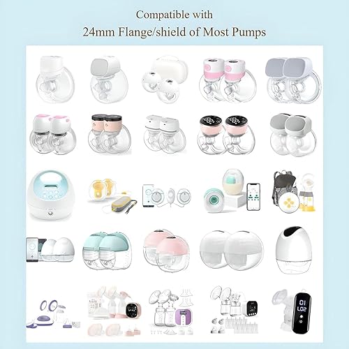 Miniatura 6 de 10 piezas de insertos de brida de 131517190.827 in, compatible con Momcozy S12 ProM5S9 Pro - Extractor de leche manos libres, uso para