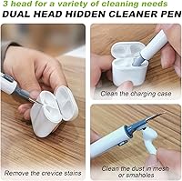 Vista 256 de Funda para AirPods Pro con kit de limpieza, funda de silicona suave para Apple AirPod Pro de 1ª/2ª generación, accesorios de funda AirPods Pro/Pro 2