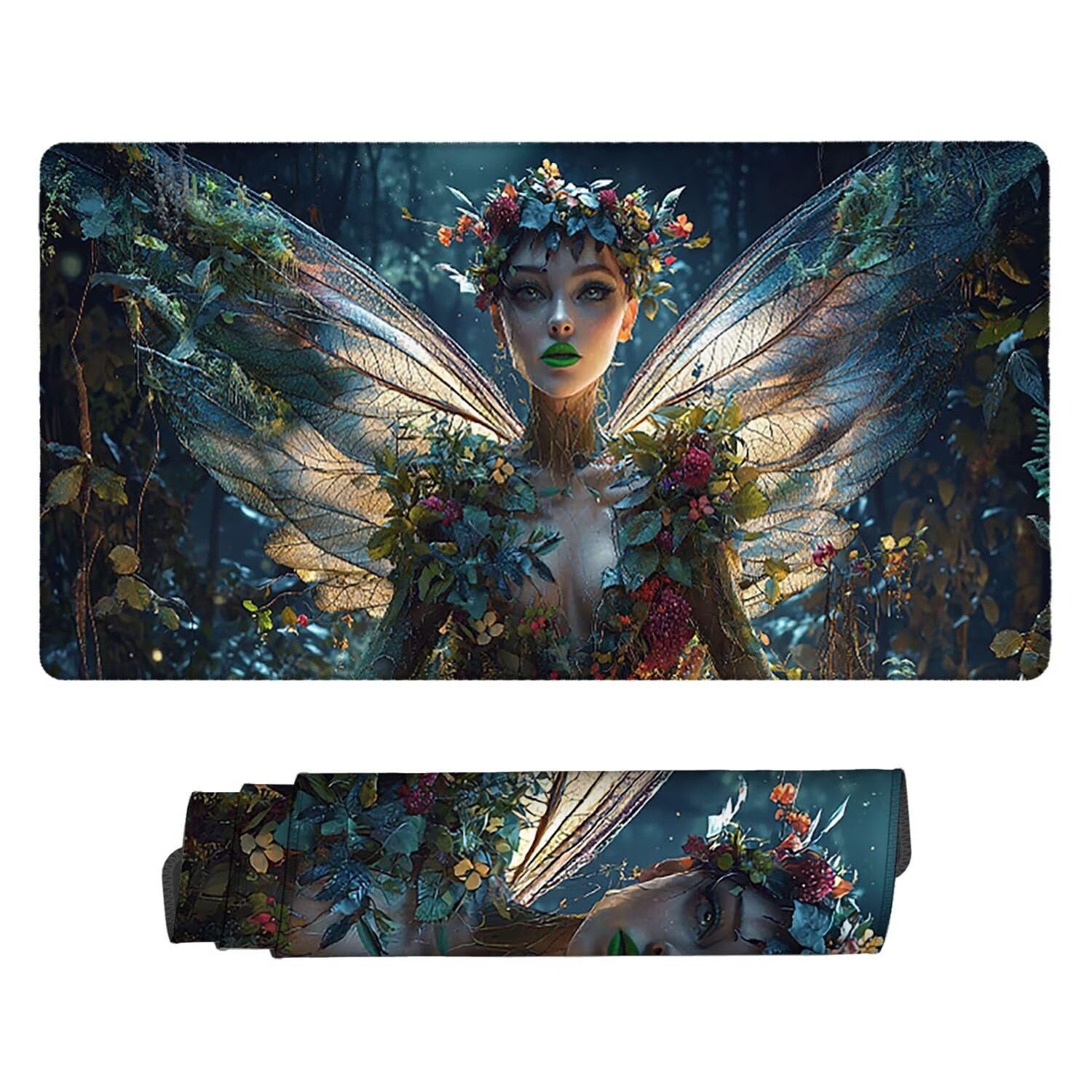 Podkładka pod mysz do gier, 1600 x 800 mm, XXL, duża gamingowa podkładka pod mysz, wodoodporna podkładka pod mysz, długa podkładka na biurko z przeszytymi krawędziami, mata na biurko z gumową podstawą