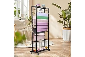 Double-Sided 16-Layer Ribbon Holder Organizer for Craft Storage