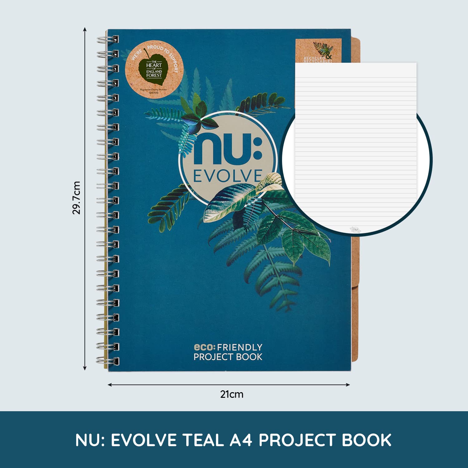 NU A4 Teal Project Book - Image 2