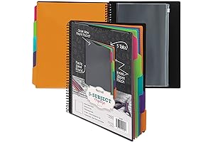 Samsill Spiral Folder Organizer with 10 Pockets