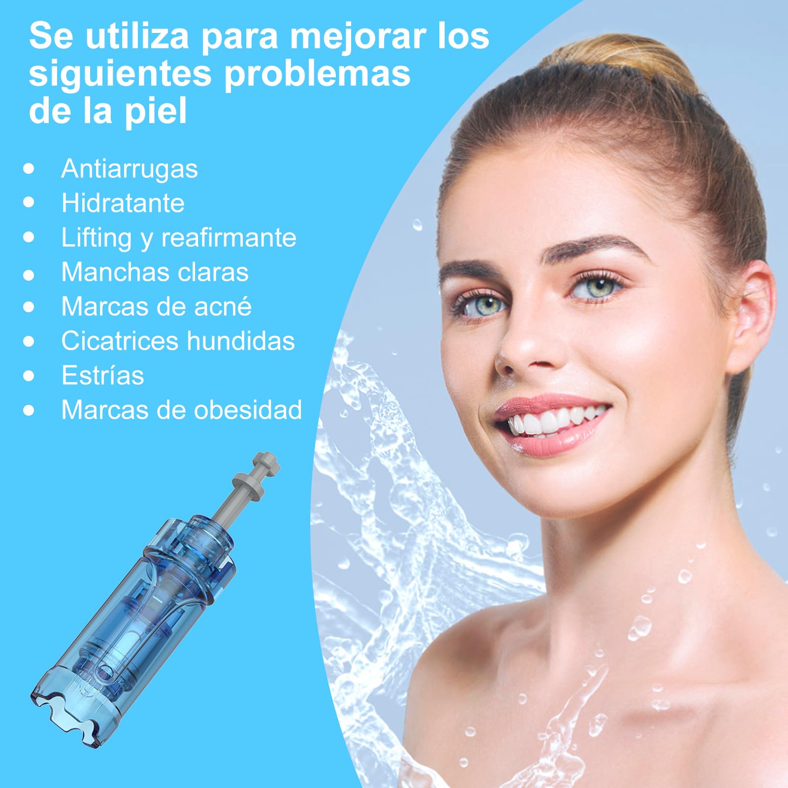 25 PCS Cartuchos dr pen Dermapen Agujas 12 Pins, Diseñados para el Lápiz de Dr. pen Ultima M8S A8S A9, Utilizado para Cicatrices de Acné, Cicatrices Profundas y Estrías
