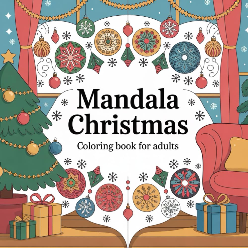 Mandala Christmas Special: Coloring book for adults: A Festive Mandala Coloring Book for Relaxation and Joy