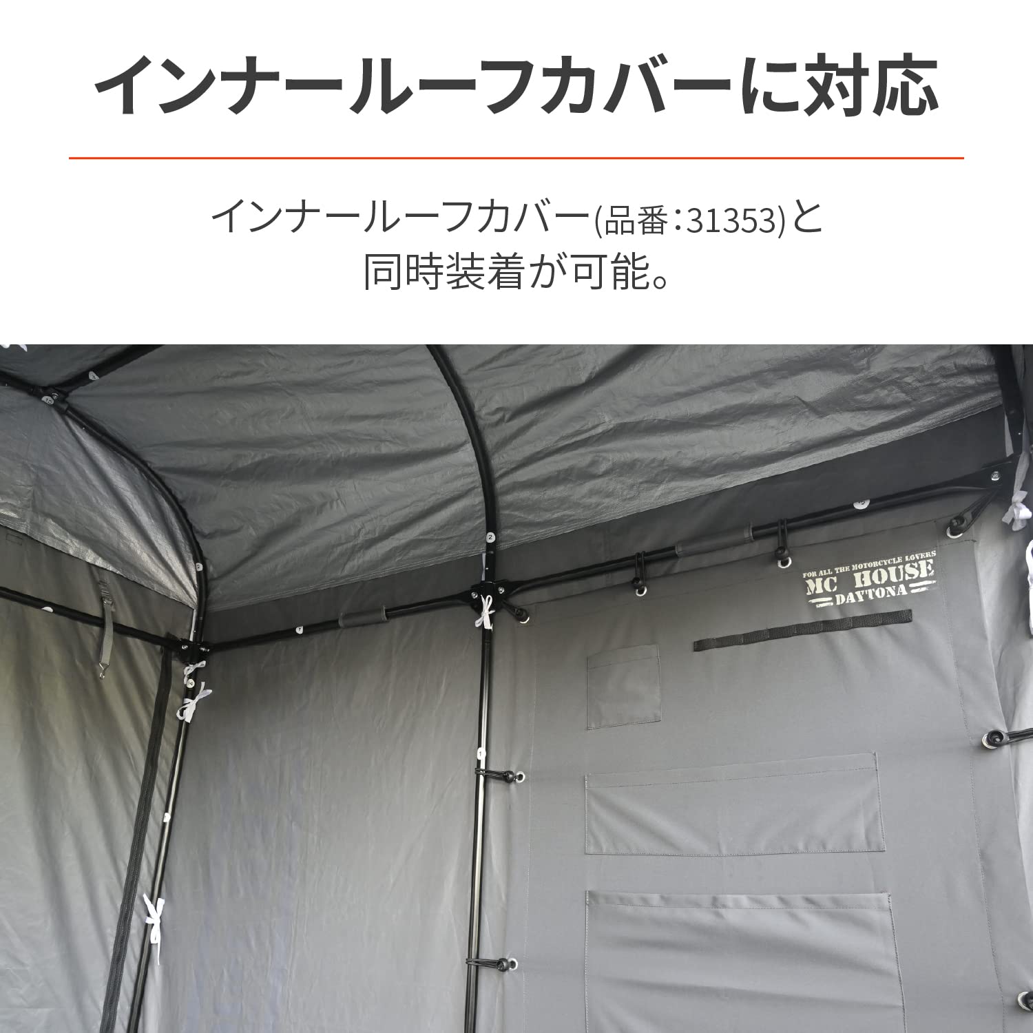 【在庫セール】デイトナ(Daytona) バイク ガレージ オプション品 MC DAYTONA（デイトナ） バイク用 ガレージ オプション品 MC HOUSE 1300