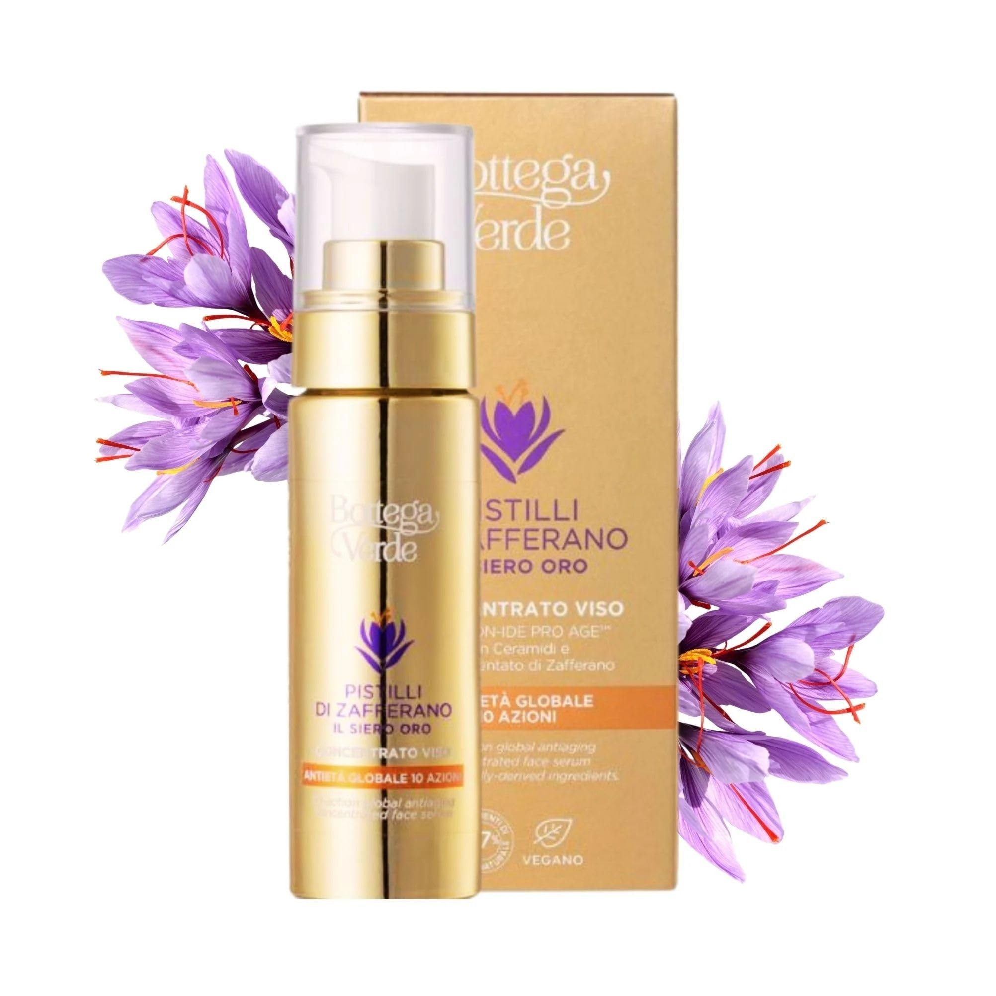 Bottega Verde - Siero Concentrato Viso Antietà Pistilli di Zafferano, 30ml