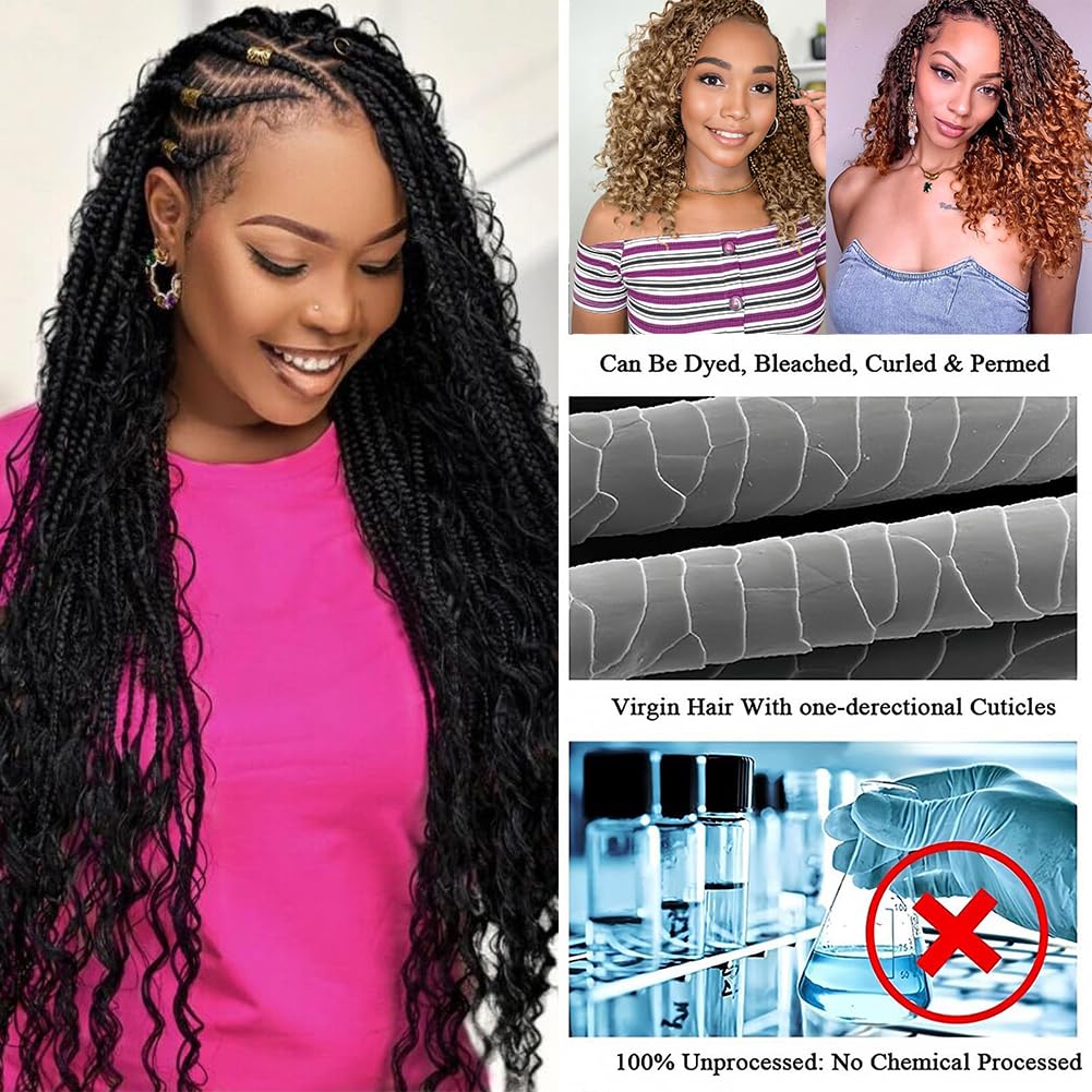 Amella Deep Wave Bulk Human Hair for Braiding 20 Inch Curly Boho Human Hair for Braiding Hair (1pack-2bundles) 100% Brazilian Boho Braids Human Hair Braiding Hair for Boho Braids