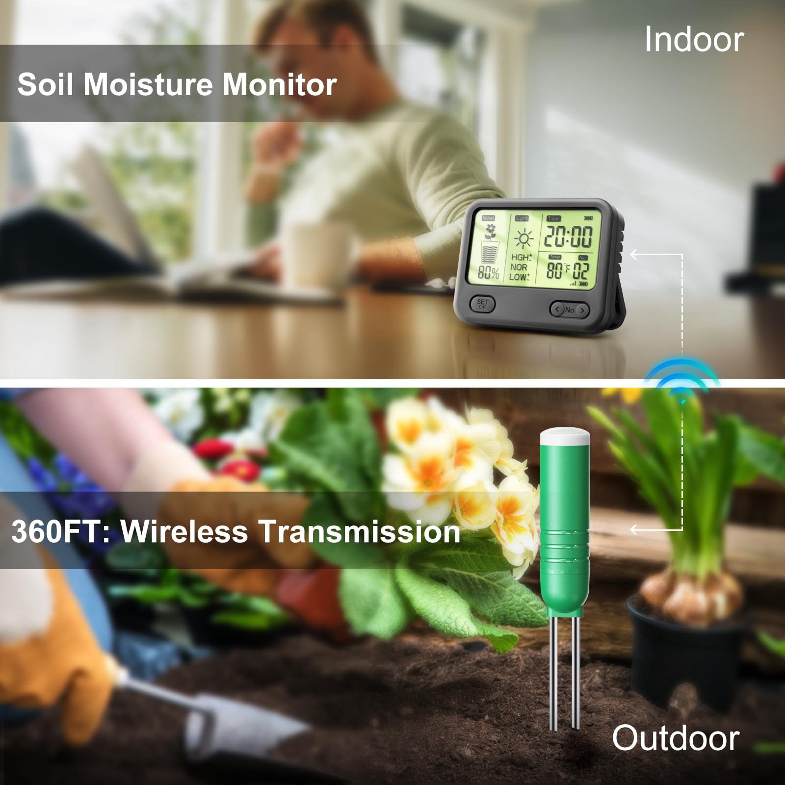 Confezione Da 2 Sonde Con Sensore Di Umidità Del Suolo, Tester Suolo - Solo Accessorio, Non Possono Essere Utilizzate Sole