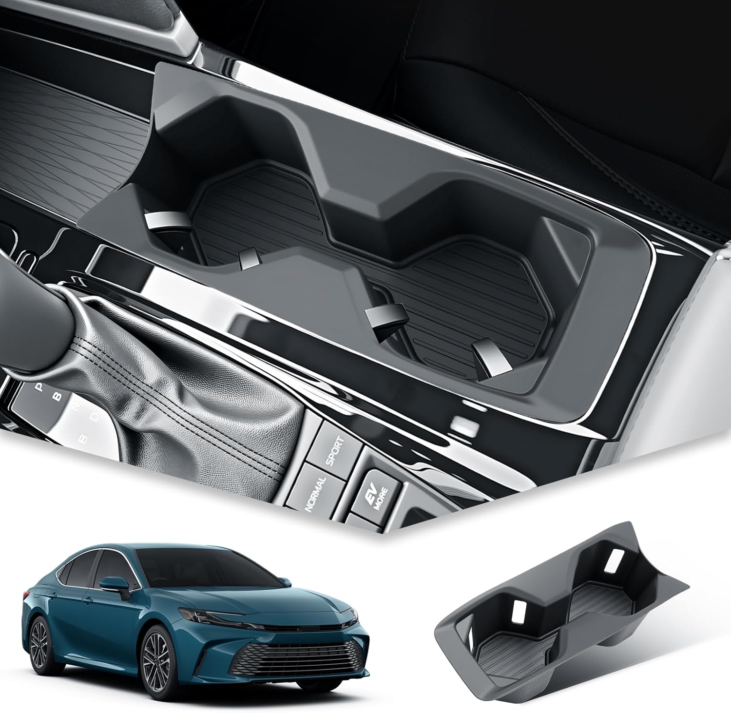 BIBIBO 2025 Camry Center Console Cup Holder for 2025 2026 Toyota Camry (LE/SE/XLE/XSE) Gear Shift Panel Cup Holder 2025 Toyota Camry Accessories