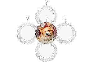 5 Pack Sublimation Wind Spinner Blanks 10 Inch Bulk