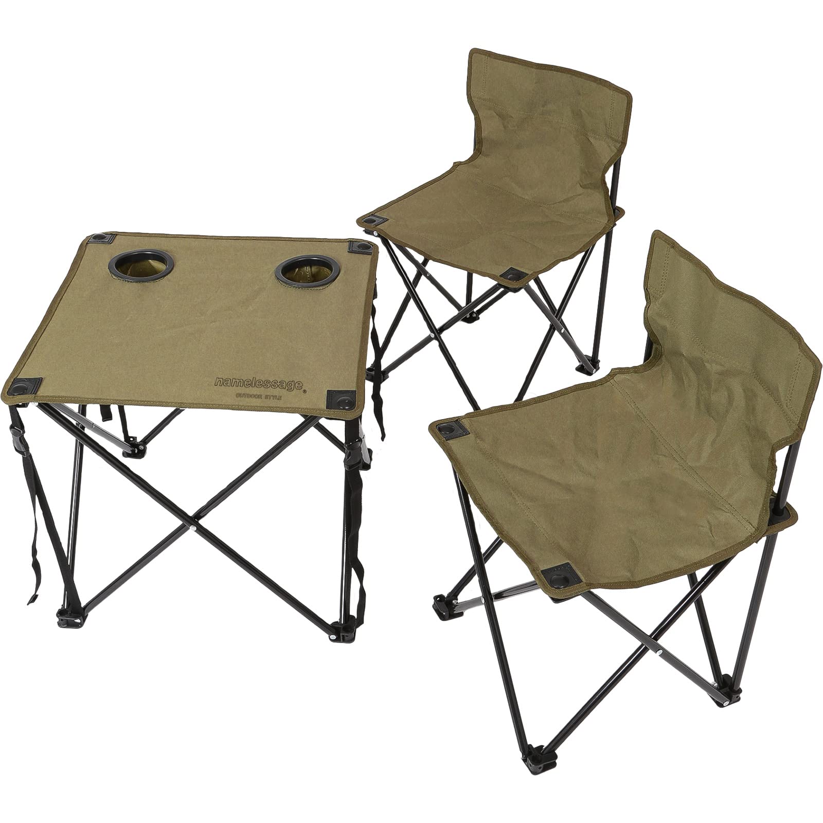 Amazon | ネームレスエイジ アウトドア テーブル チェア 3点セット