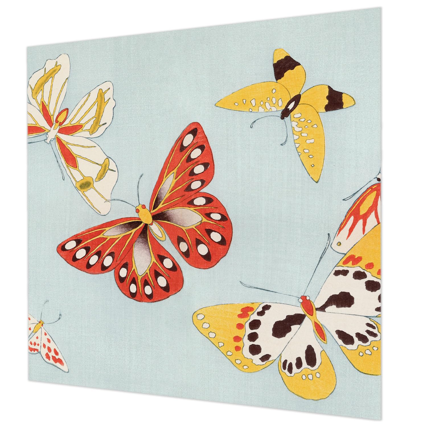 Papier peint intissé papillons pour chambre à coucher et salon chaleureux