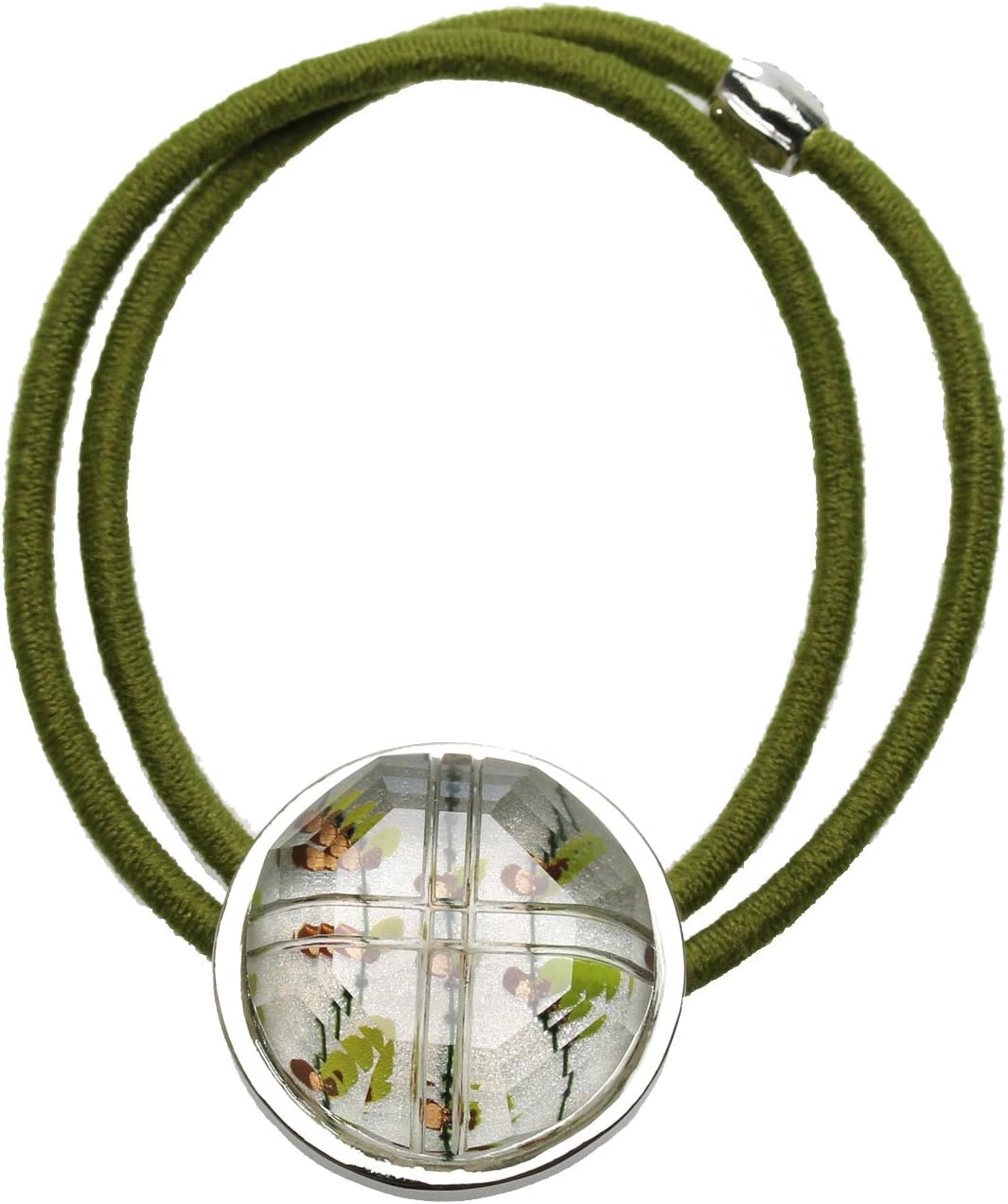 レジンヘアゴム イエロー オレンジ ダブルスクエア 企画10 スクエア