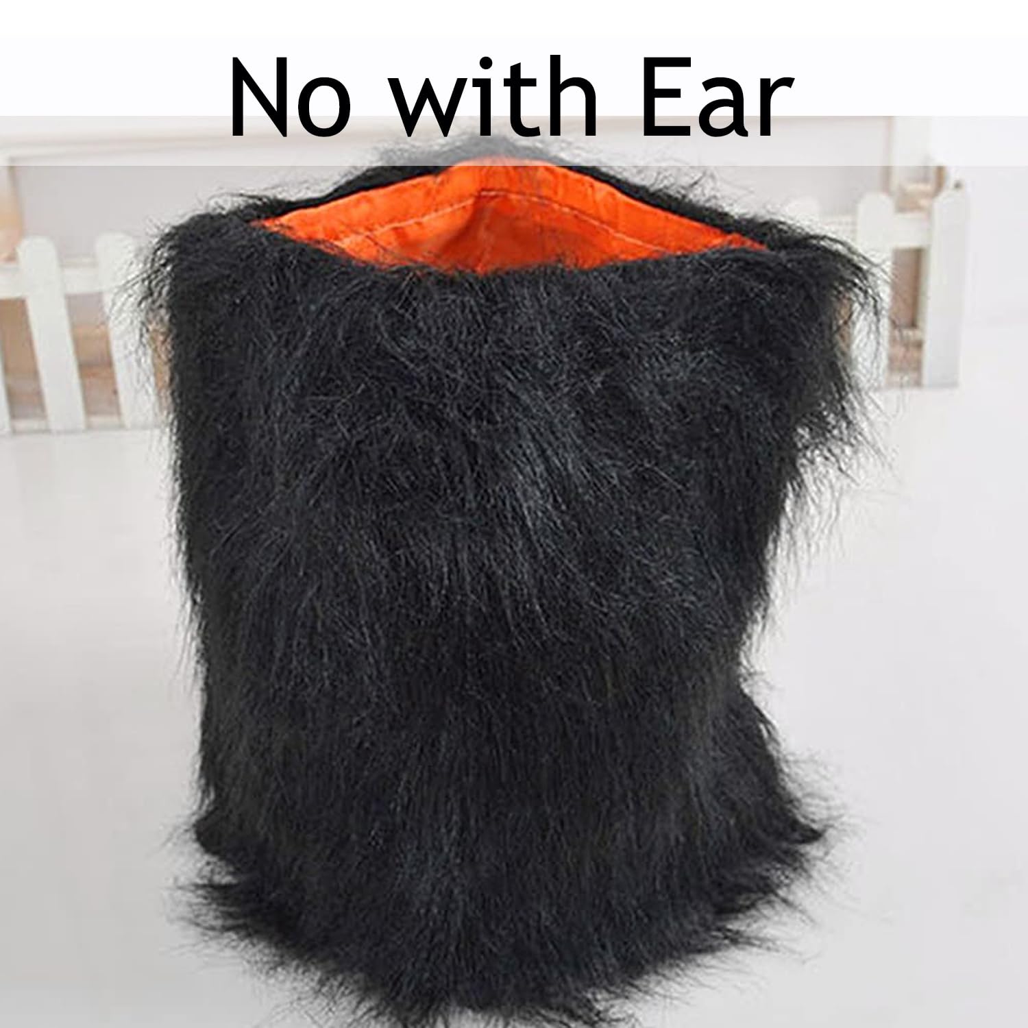 Lion Mane For Dog Pet Costume - FMJI Dog Clothes Lion Wig Without Ears For Halloween Festival Party (Black)