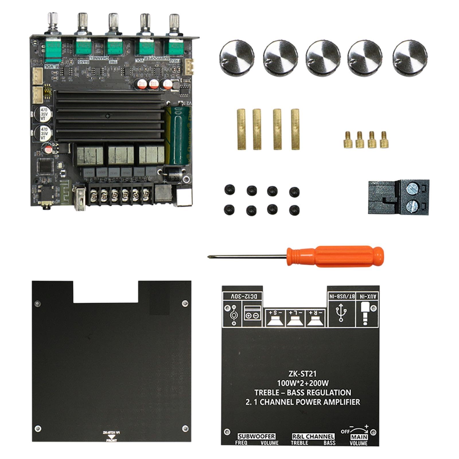 Digital Amplifier Board Stereo 100W+100W+200W for Office Studio Home Theater| Amplifiers & Preamps| Audio Stereos Components | TV Video |Consumer Electronics-image-0
