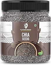 FLAVOUR MOSAIC Chia Seeds 250G | Clean Chia Seeds for Eating | Rich in Calcium, Protein & Fiber, Omega 3 and Antioxidant | Healthy Snacks |