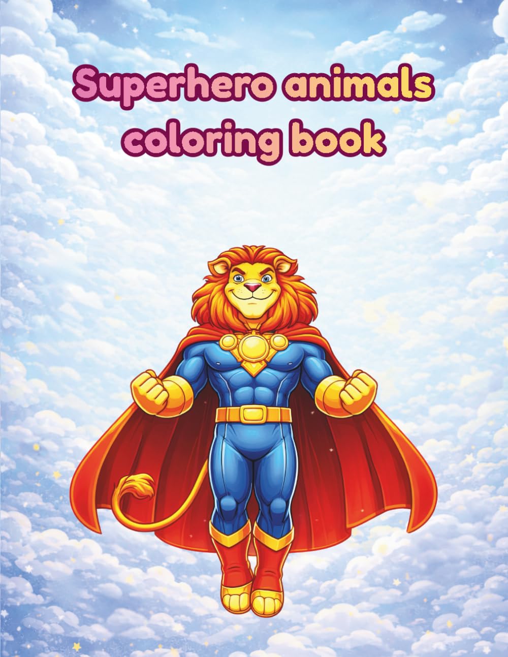 Superhero animals coloring book