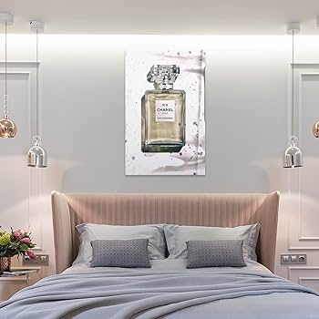 Amazon.com: Chanel No 5 Perfume Bottle Art Poster Canvas Art