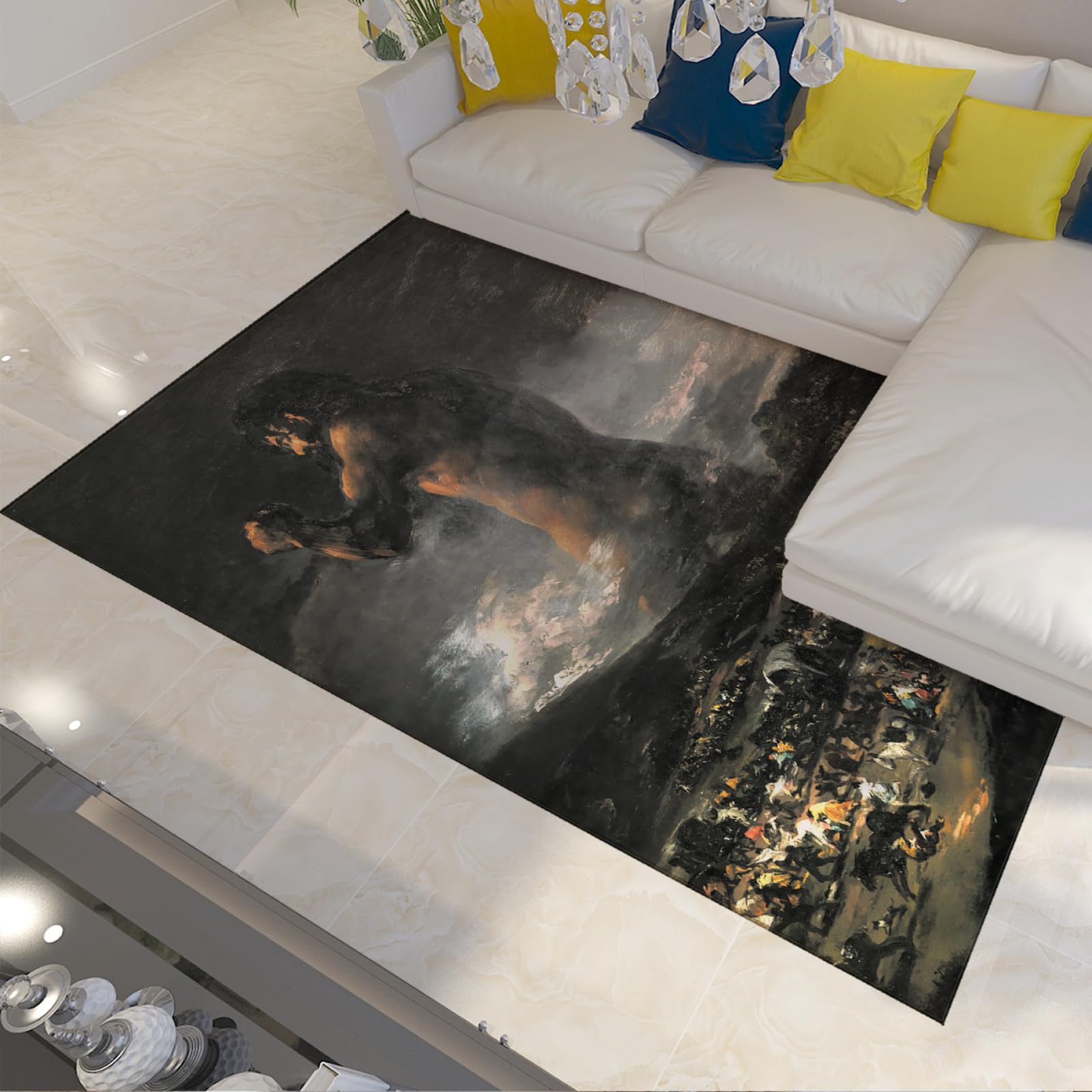 Tapis d'impressions Francisco De Goya El Coloso de haute qualité