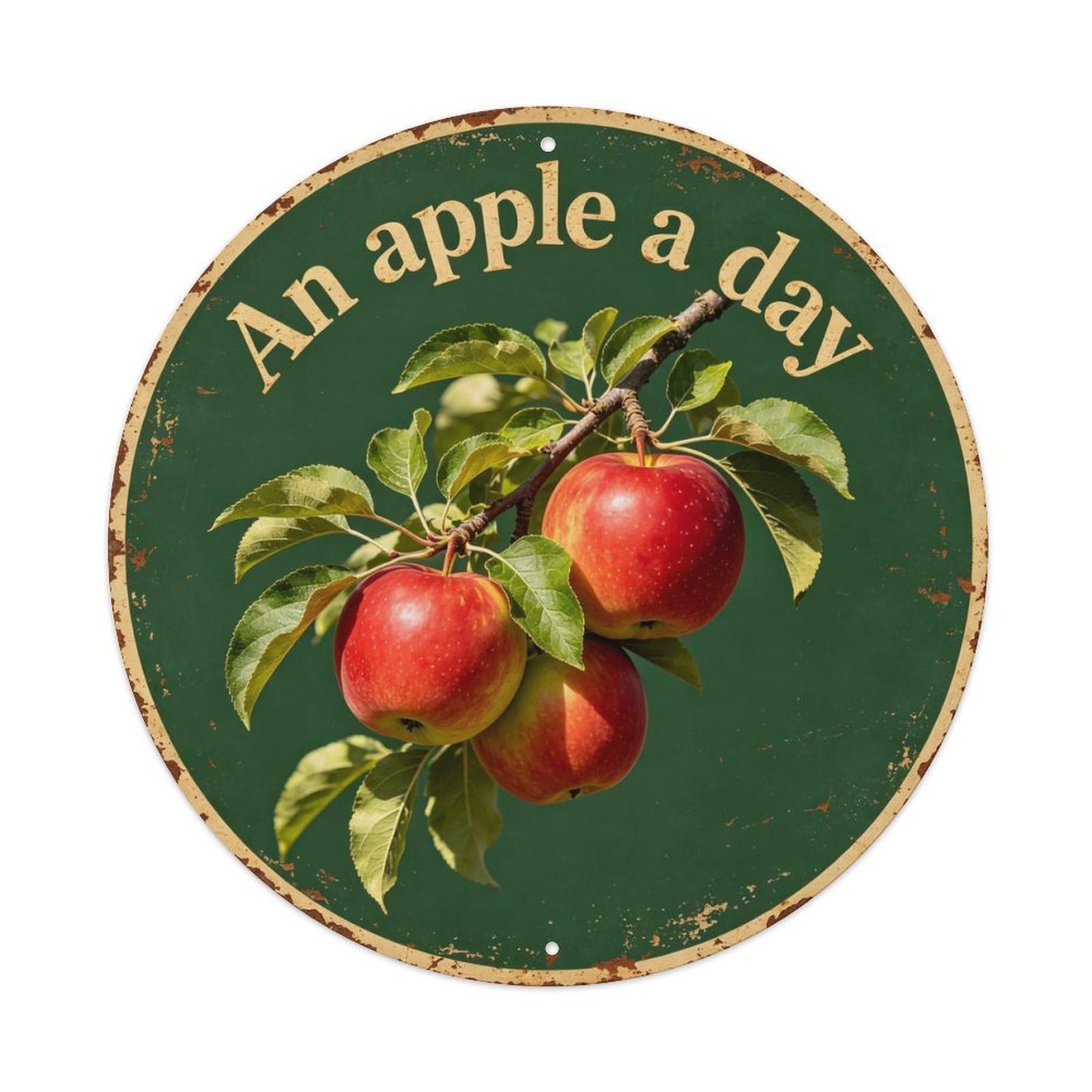 Vintage_apple_orchard Metal Tin Sign Plaque