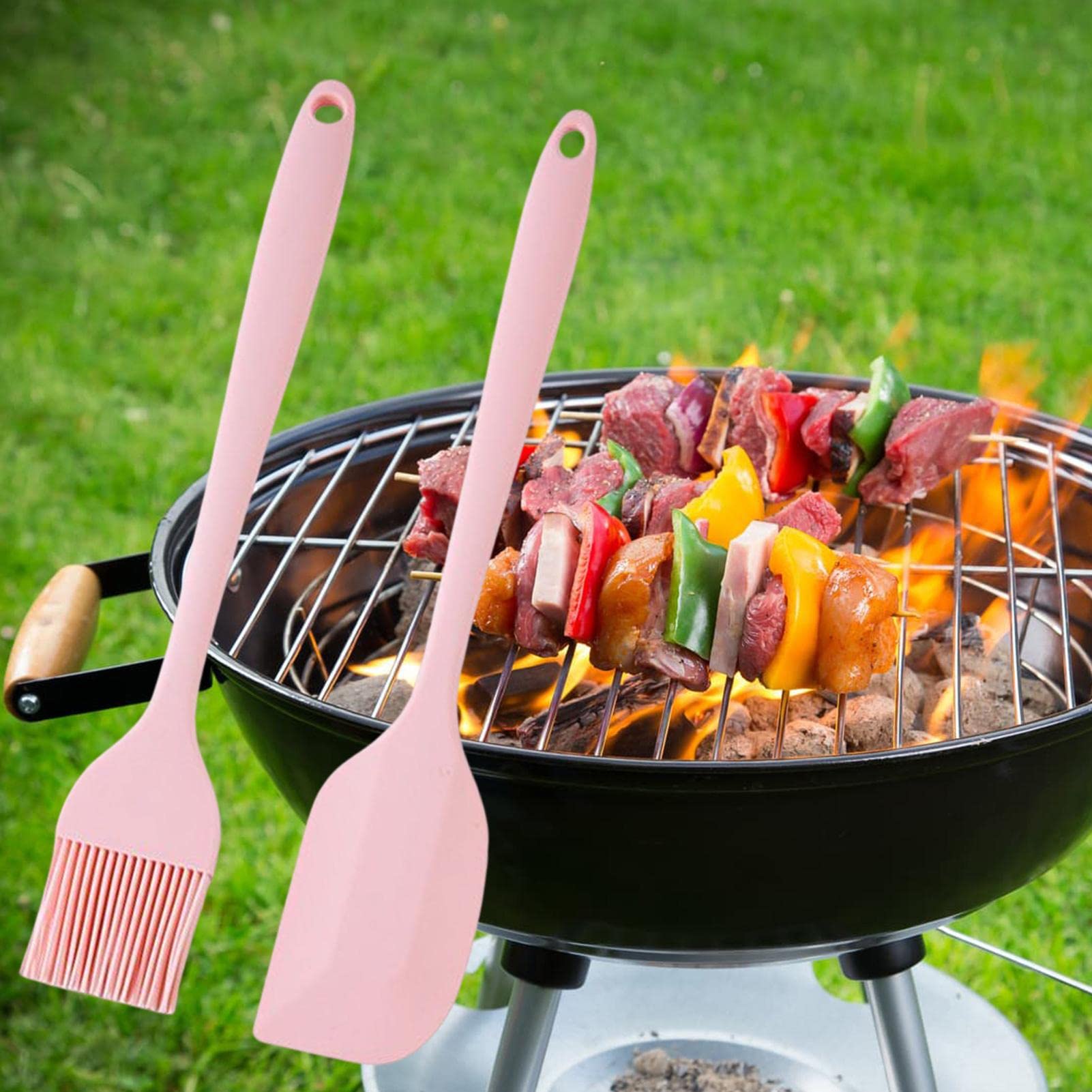 Rascador de cepillo de aceite de silicona, raspador de silicona para panqueques | Pincel resistente a la temperatura para panqueques, cepillo de aceite para bbq para postres de cocina Pologmase