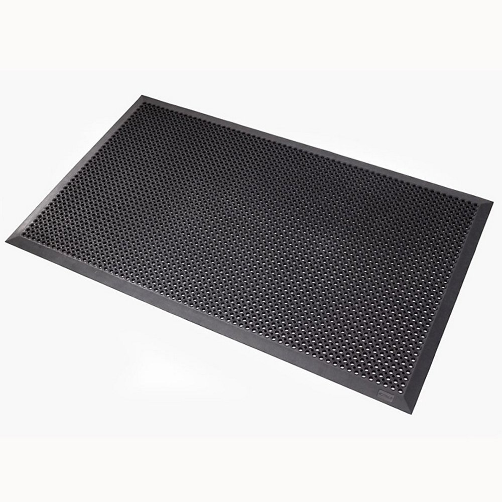 NotraxMats for Professional Use 599B0046OB Oct-O-Flex Bevelled outdoor rubber entrance mat, BLACK
