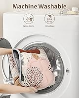 Vista 7 de Blissful Diary Alfombras de Juego Portátiles para Bebés para el Piso, Alfombra de Juego Gruesa y Acolchada para Bebés para Gatear para Interiores