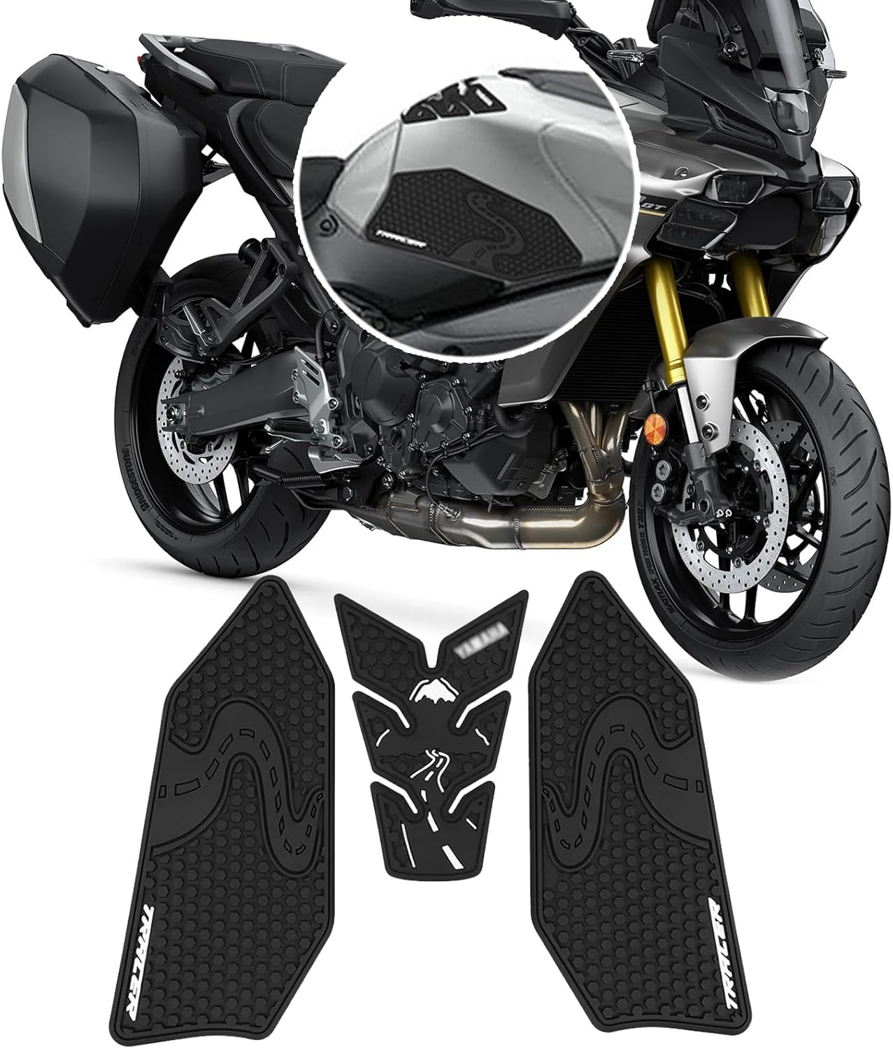 FOR TRACER9 GT tracer 9 gt 2025 new accessories motorcycle fuel tank pad anti-slip fuel tank side sticker fuel tank traction pad tank grip
