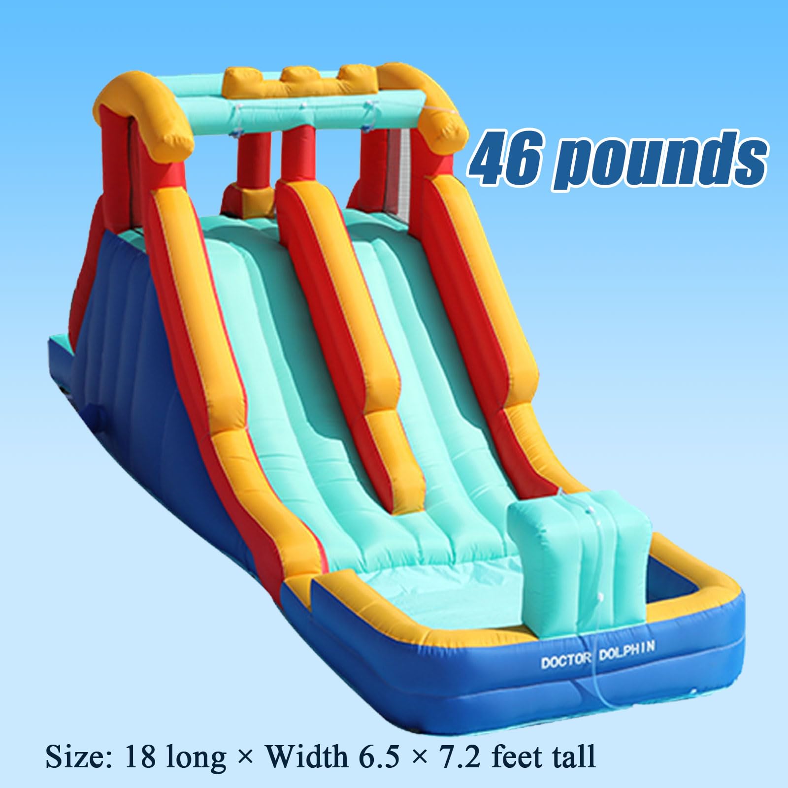 Tobogán acuático inflable, piscina con adultos, parque acuático inflable, patio trasero de entretenimiento al aire última intervensión, toboganes acuáticos con soplador, toboganes acuáticos inflables