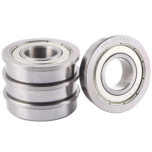XiKe 4 Pack FR8ZZ Bearings 1/2" x 11/8" x 5/16", Double Shield and Pre