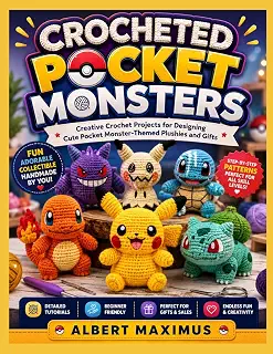 CROCHETED POCKET MONSTERS: Creative Crochet Projects for Designing Cute Pocket Monster-Themed Plushies and Gifts