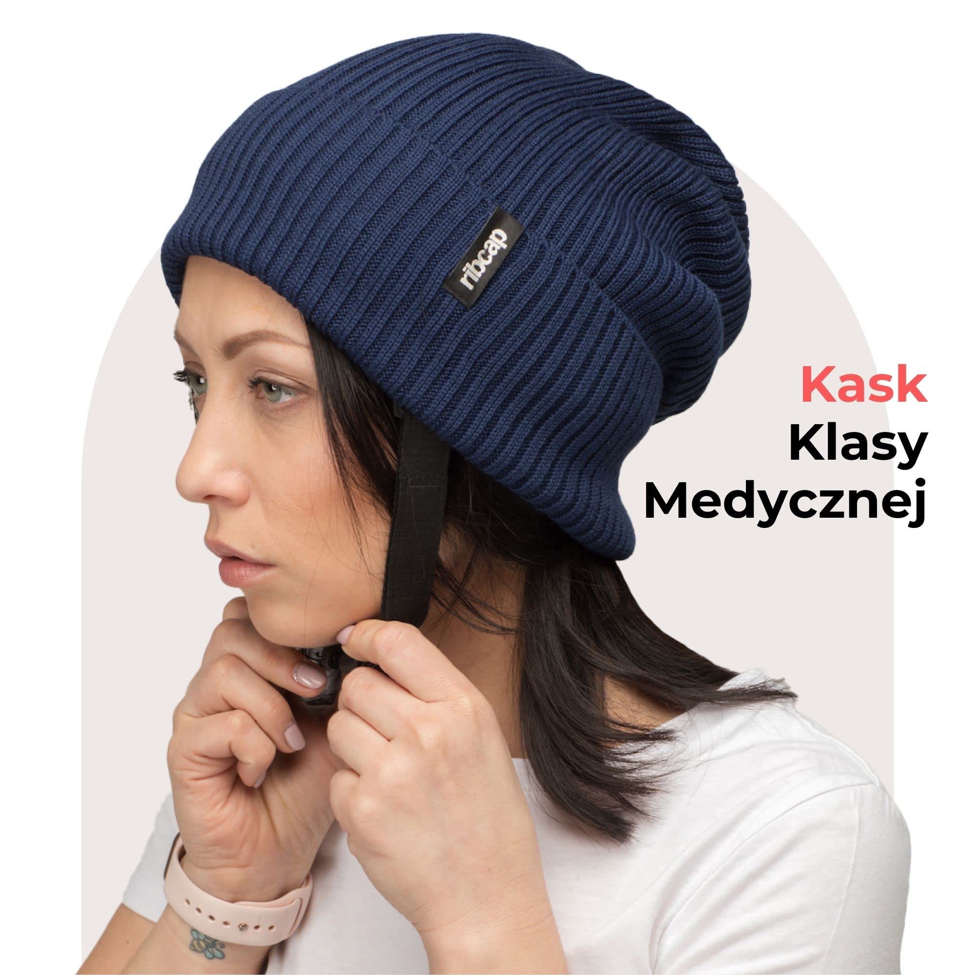 Ribcap Lenny Kask Ochronny Klasy Medycznej | Miękki Przeciwko Epilepsji | Ochronny Przeciw Padaczce | Modny i Bez Piętna